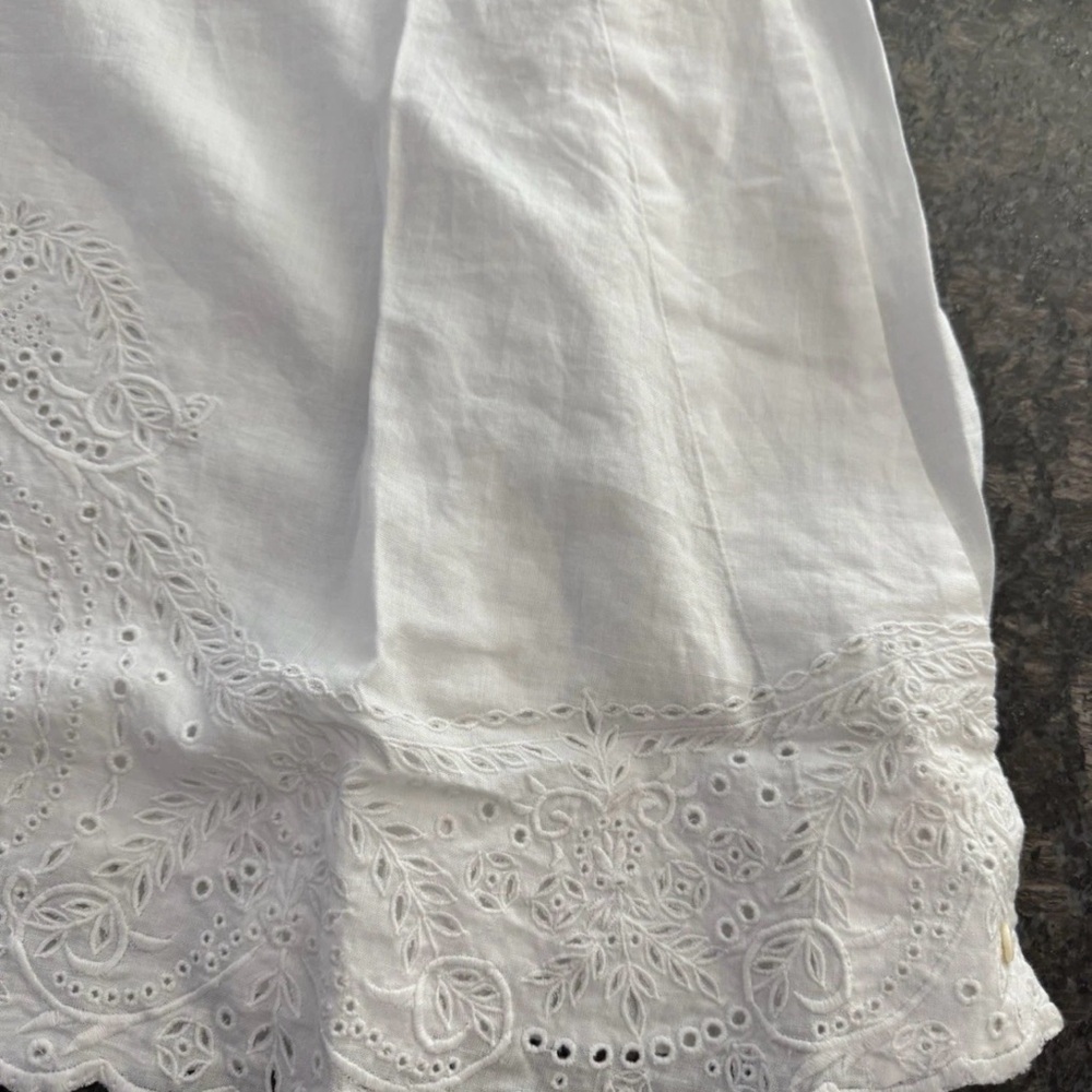 $1650 Bode Belvoir Dress. White. NWT 100% Linen. Pick Size gown. NWT - Picture 5 of 10